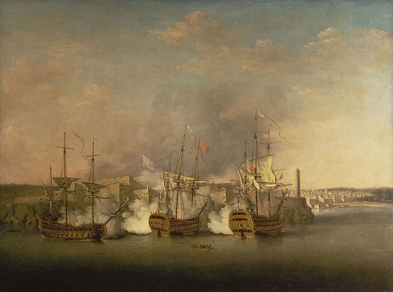 Richard Paton Bombardment of the Morro Castle, Havana, 1 July 1762 Sweden oil painting art